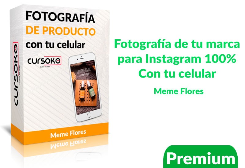 Curso de fotografía de tu marca en Instagram 100% con tu celular – meme flores